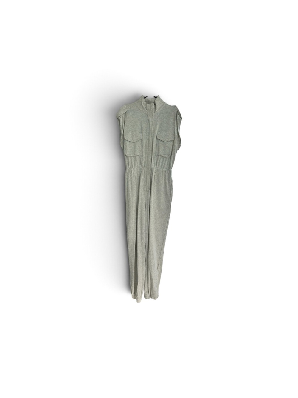 Sleeveless Jumpsuit in Light Grey